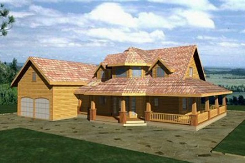 House Blueprint - Bungalow Exterior - Front Elevation Plan #117-539