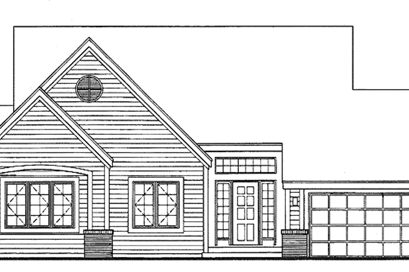 Architectural House Design - Country Exterior - Front Elevation Plan #320-960