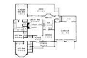 Country Style House Plan - 3 Beds 2 Baths 1512 Sq/Ft Plan #929-127 