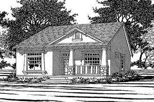 House Plan Design - Exterior - Front Elevation for Craftsman House Plan #472-179 - 3 bed, 2 bath