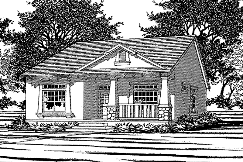 Architectural House Design - Craftsman Exterior - Front Elevation Plan #472-179