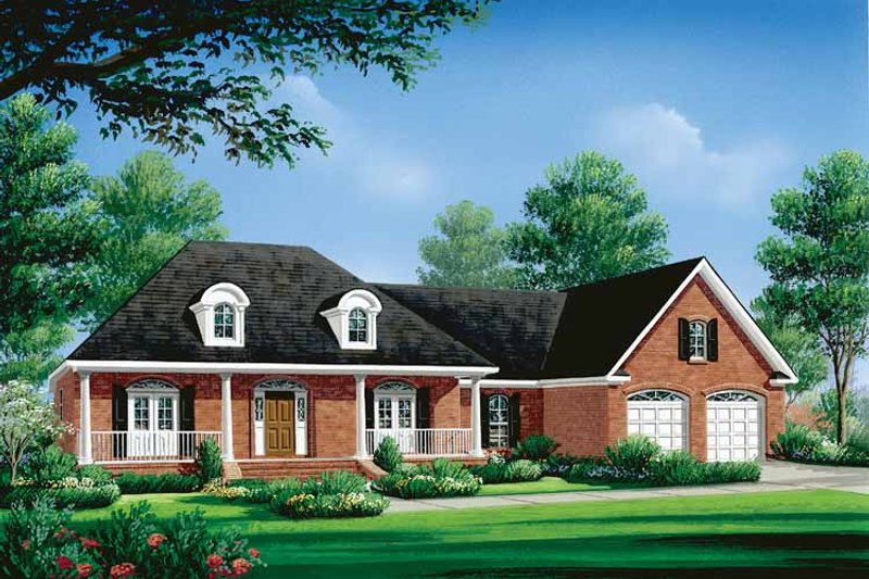 House Blueprint - Classical Exterior - Front Elevation Plan #21-410
