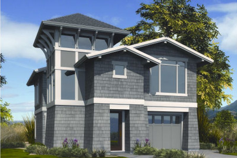 Home Plan - Craftsman Exterior - Front Elevation Plan #48-266
