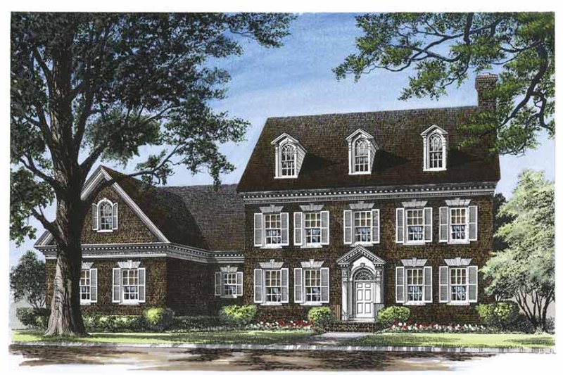 Home Plan - Classical Exterior - Front Elevation Plan #137-316