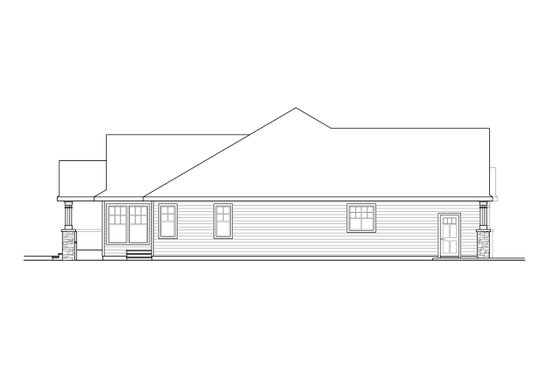 Exterior - Other Elevation for Craftsman House Plan #124-1220 - 4 bed, 3 bath