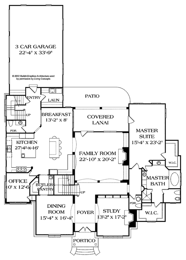 House Plan Design - European Floor Plan - Main Floor Plan #453-214