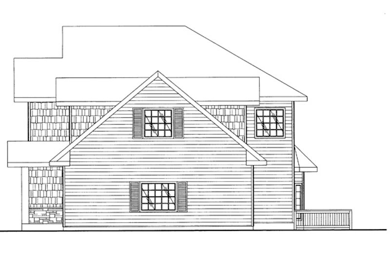 Dream House Plan - Exterior - Other Elevation for Traditional House Plan #117-837 - 5 bed, 3.5 bath