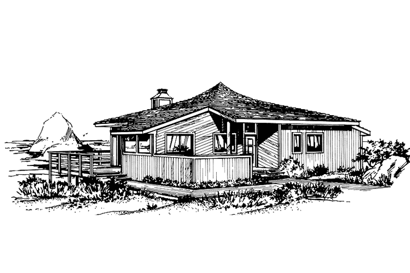 House Plan Design - Contemporary Exterior - Front Elevation Plan #320-817