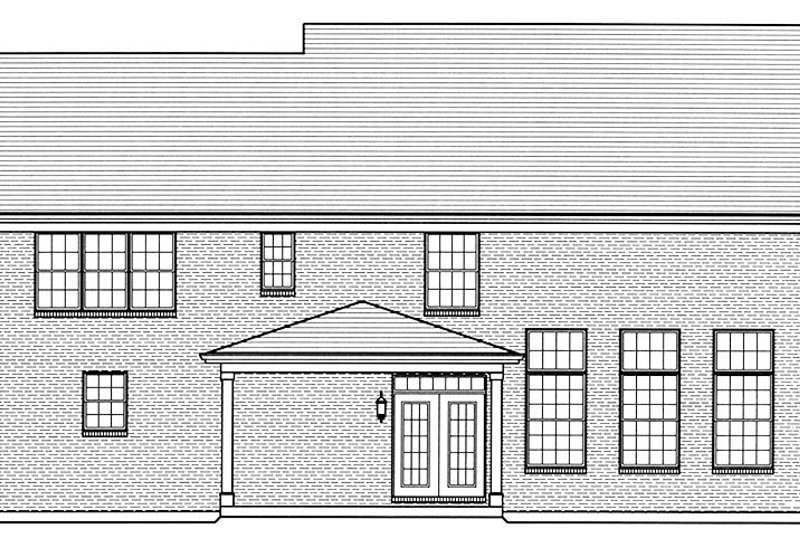 Home Plan - Exterior - Rear Elevation for Country House Plan #46-862 - 4 bed, 3.5 bath