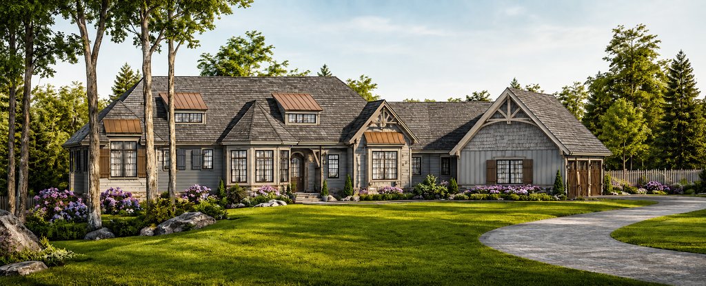 Exterior - Front Elevation 2 for Traditional House Plan #928-189 - 4 bed, 3.5 bath