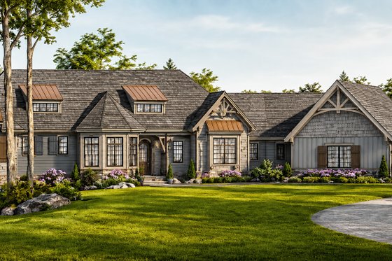 Exterior - Front Elevation for Traditional House Plan #928-189 - 4 bed, 3.5 bath