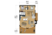 Cabin Style House Plan - 3 Beds 1 Baths 1245 Sq/Ft Plan #25-4586 