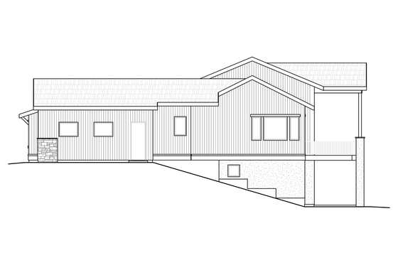 Exterior - Other Elevation 1 for Modern House Plan #1108-4 - 4 bed, 3.5 bath
