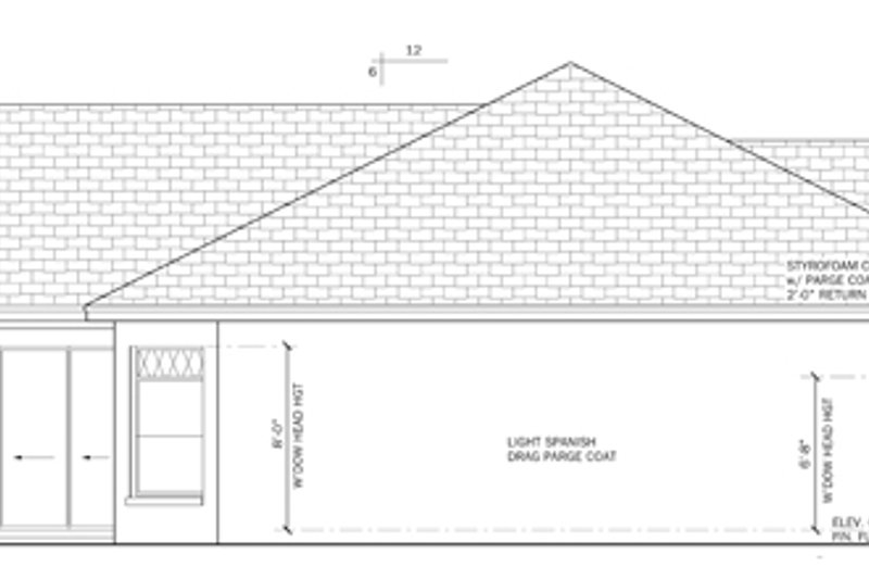 Home Plan - Exterior - Other Elevation for Mediterranean House Plan #1058-46 - 4 bed, 3 bath
