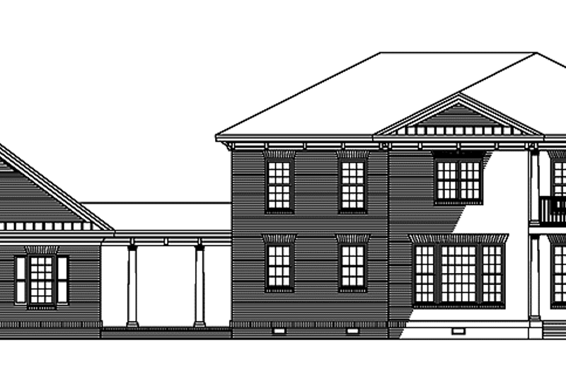 Dream House Plan - Exterior - Rear Elevation for Classical House Plan #929-507 - 3 bed, 3 bath