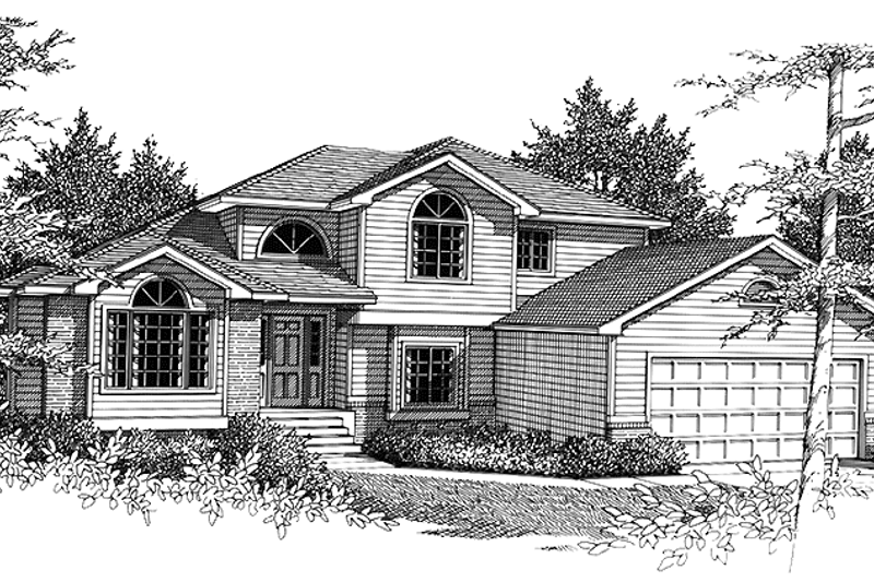 Dream House Plan - Traditional Exterior - Front Elevation Plan #1037-24