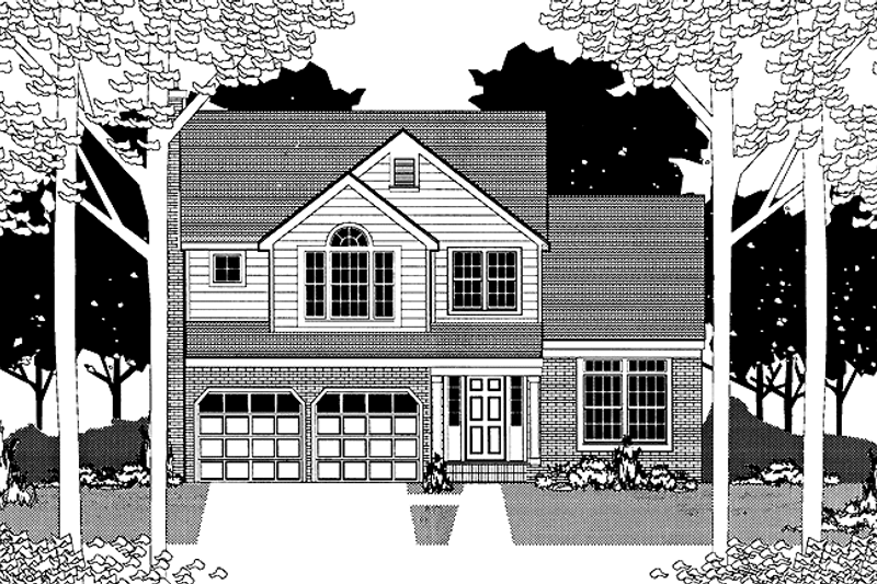 Home Plan - Colonial Exterior - Front Elevation Plan #1053-25
