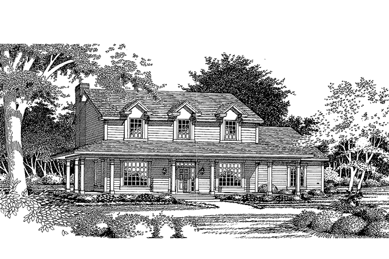 Dream House Plan - Country Exterior - Front Elevation Plan #472-261