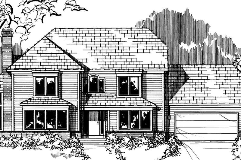 House Plan Design - Traditional Exterior - Front Elevation Plan #953-83
