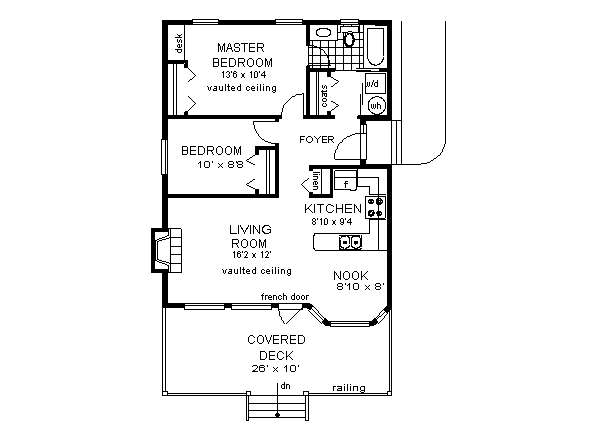House Design - Ranch Floor Plan - Main Floor Plan #18-161