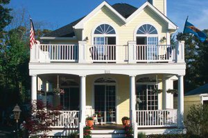 Exterior - Rear Elevation for Country House Plan #930-81 - 3 bed, 2.5 bath