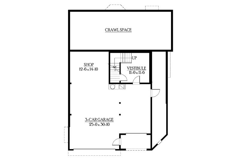House Plan Design - Floor Plan - Lower Floor for Craftsman House Plan #132-459 - 4 bed, 2.5 bath