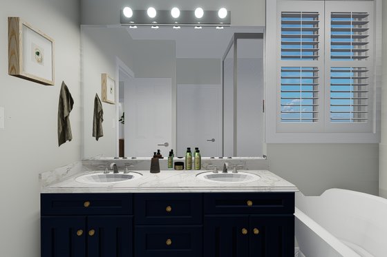 Interior - Master Bathroom 1 for Traditional House Plan #1060-67 - 3 bed, 2 bath