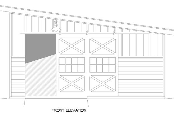 Exterior - Other Elevation 2 for Modern House Plan #932-416, 0 bath