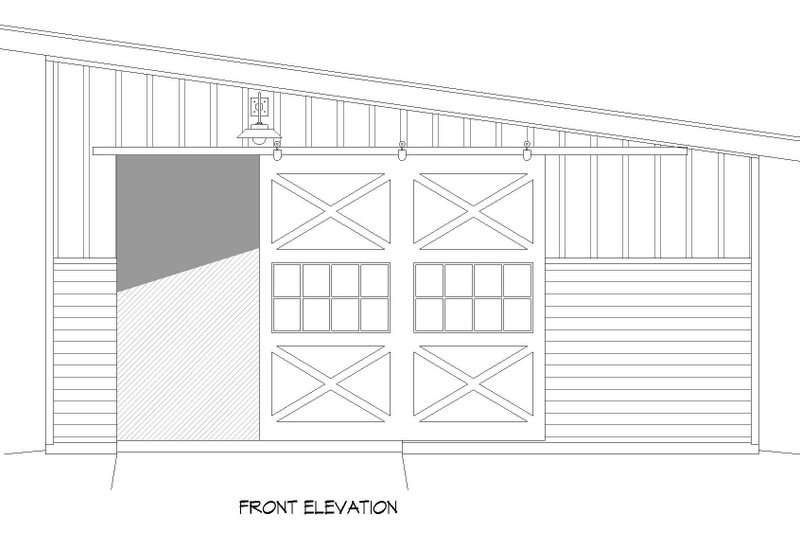 House Blueprint - Exterior - Other Elevation 2 for Modern House Plan #932-416, 0 bath
