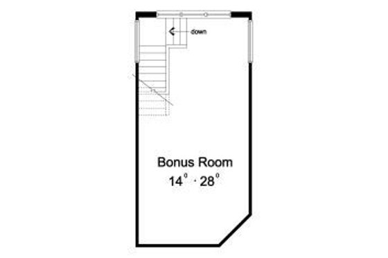Floor Plan - Other Floor for Mediterranean House Plan #417-204 - 3 bed, 2 bath