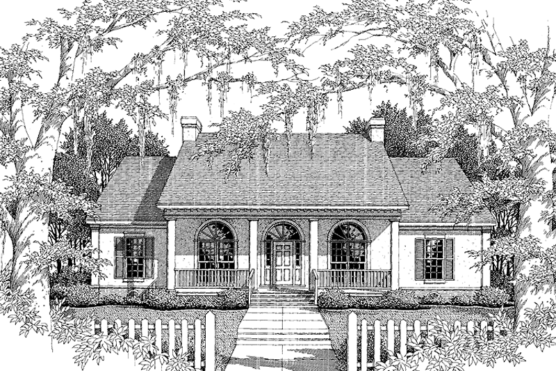 Home Plan - Exterior - Front Elevation 3 for Country House Plan #952-135 - 4 bed, 2 bath