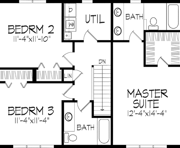 Dream House Plan - Contemporary Floor Plan - Upper Floor Plan #51-815