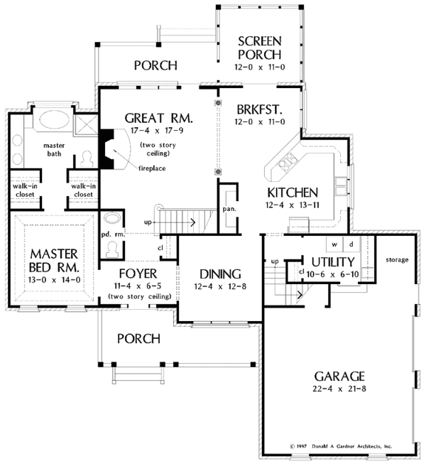 Home Plan - Country Floor Plan - Main Floor Plan #929-324