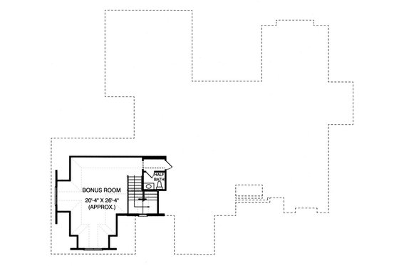 Floor Plan - Upper Floor for Craftsman House Plan #413-130 - 4 bed, 3.5 bath