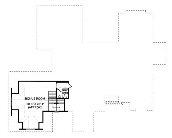 Craftsman Floor Plan - Upper Floor Plan #413-130