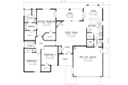 Mediterranean Style House Plan - 3 Beds 2.5 Baths 1793 Sq/Ft Plan #1-370 