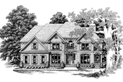 Colonial Style House Plan - 4 Beds 3.5 Baths 3262 Sq/Ft Plan #927-191 