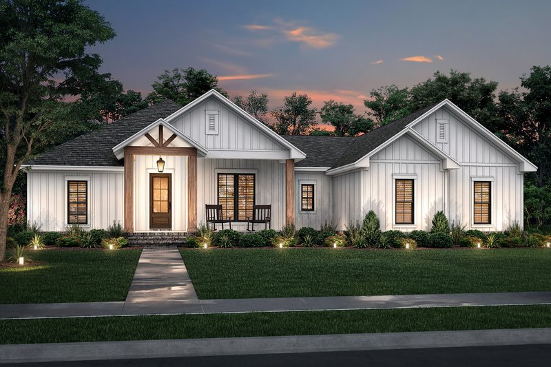 Home Plan - Farmhouse Exterior - Front Elevation Plan #430-234