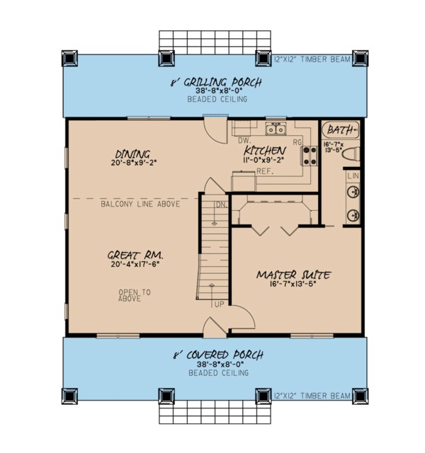 Home Plan - Country Floor Plan - Main Floor Plan #923-90