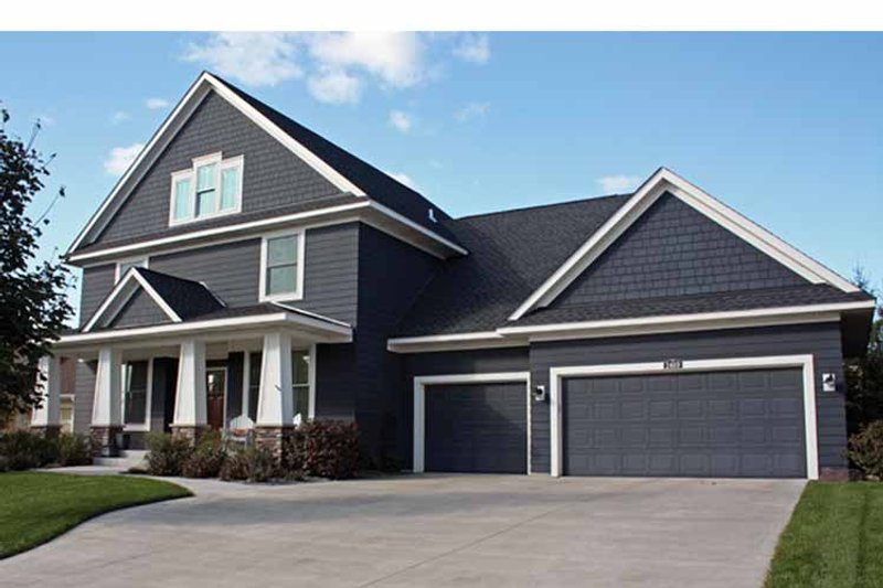 Architectural House Design - Exterior - Front Elevation 3 for Country House Plan #51-1076 - 4 bed, 2.5 bath