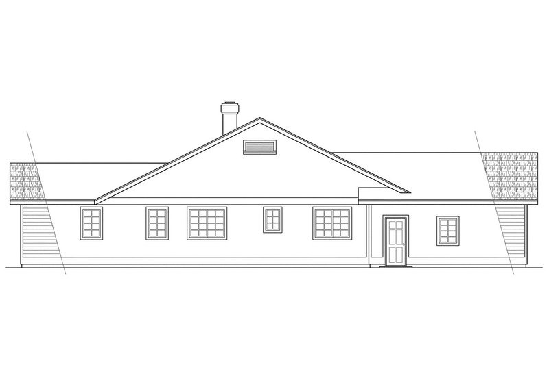 Home Plan - Exterior - Other Elevation for Traditional House Plan #124-154 - 3 bed, 2 bath