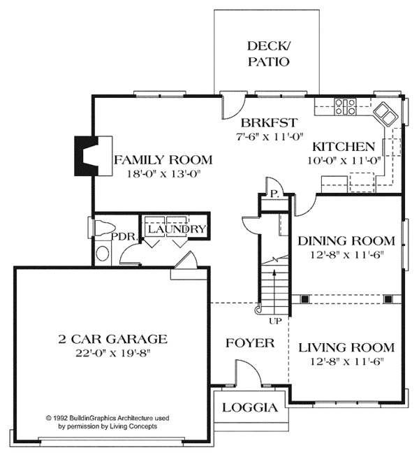 House Blueprint - Mediterranean Floor Plan - Main Floor Plan #453-430