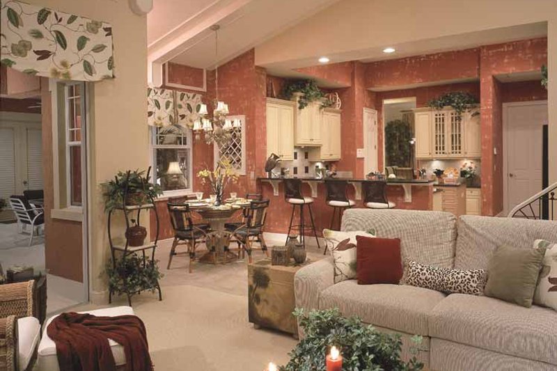 Dream House Plan - Interior - Family Room for Mediterranean House Plan #417-746 - 3 bed, 4 bath