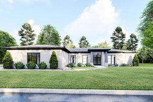 Contemporary Exterior - Front Elevation Plan #923-286