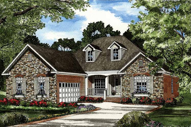 Architectural House Design - Traditional Exterior - Front Elevation Plan #17-2887