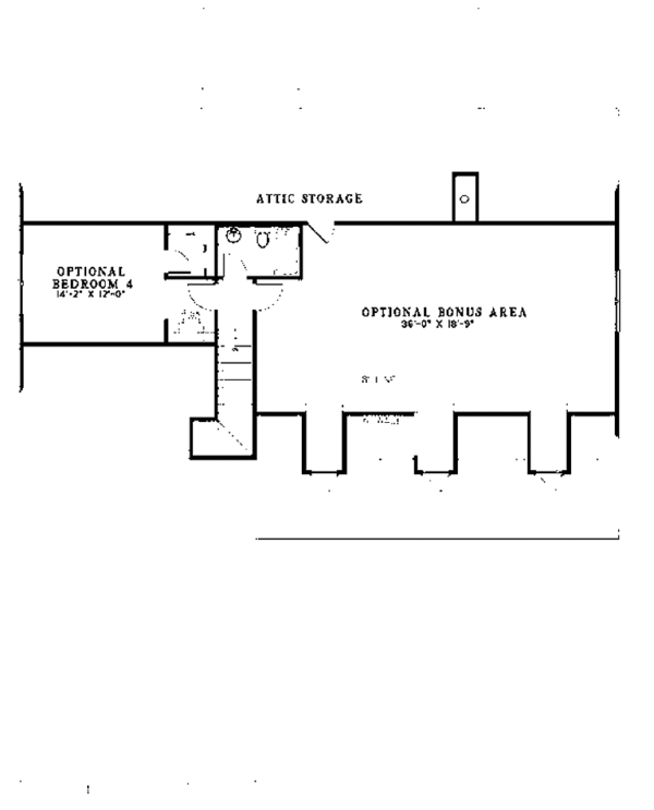 Craftsman Floor Plan - Upper Floor Plan #17-2679