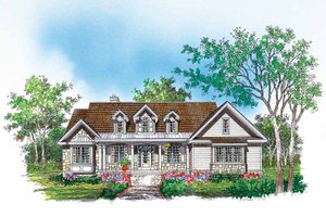 Country Exterior - Front Elevation Plan #929-618