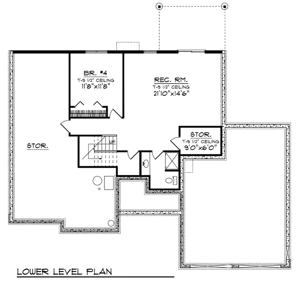 House Plan Design - European Floor Plan - Lower Floor Plan #70-778