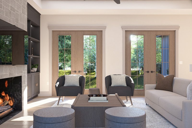House Plan Design - Interior - Family Room for Cottage House Plan #455-738 - 4 bed, 3.5 bath