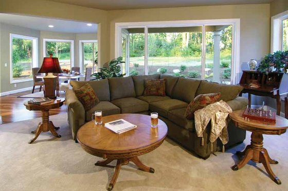 Interior - Family Room for Craftsman House Plan #132-241 - 4 bed, 3.5 bath